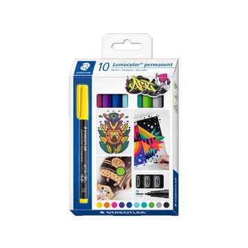 STAEDTLER Marqueur permanent 317M Lumocolor, étui de 10