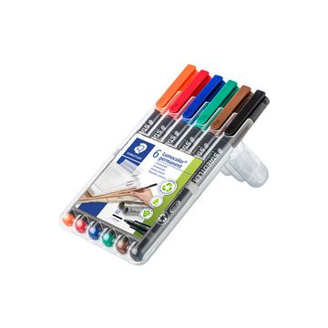 STAEDTLER Marqueur permanent 317M Lumocolor, étui de 4