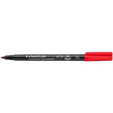 STAEDTLER Marqueur permanent 317M Lumocolor, rouge