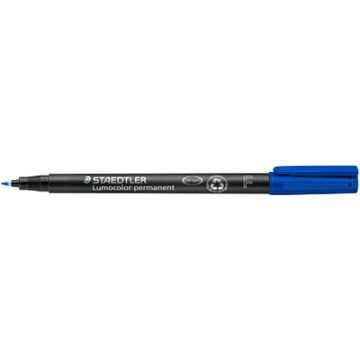 STAEDTLER Marqueur permanent 318F Lumocolor, bleu