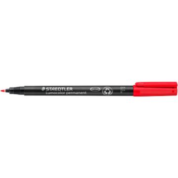 STAEDTLER Marqueur permanent 318F Lumocolor, rouge