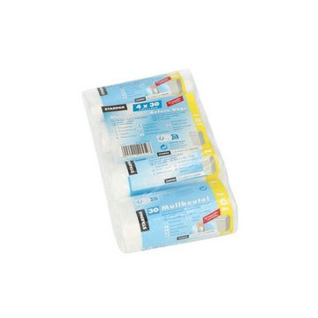 STARPAK Sac poubelle HDPE, 10 litres, transparent