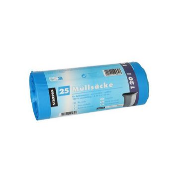 STARPAK Sac poubelle HDPE, 120 litres, bleu