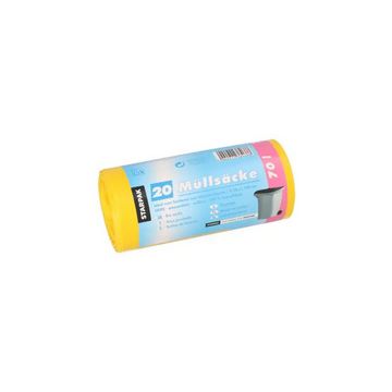STARPAK Sac poubelle HDPE, 70 litres, jaune