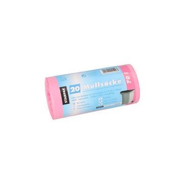 STARPAK Sac poubelle HDPE, 70 litres, pink