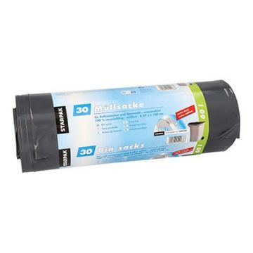 STARPAK Sac poubelle LDPE, 150 litres, noir