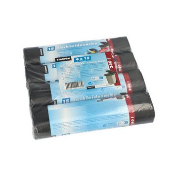 STARPAK Sac pour conteneur à ordures, noir, 240 litres