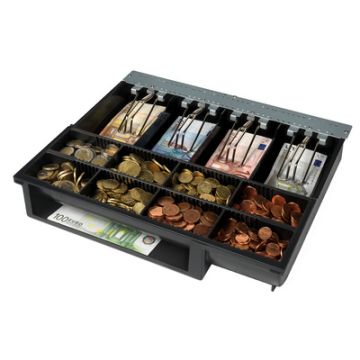 Safescan Garniture pour tiroir-caisse "4141T1", noir