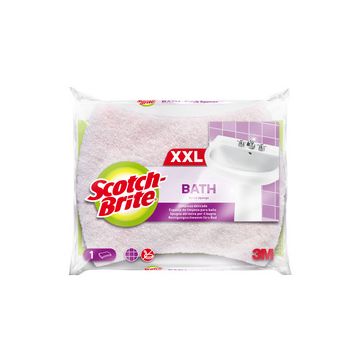 Scotch-Brite Eponge de nettoyage Bath XXL, rose/blanc