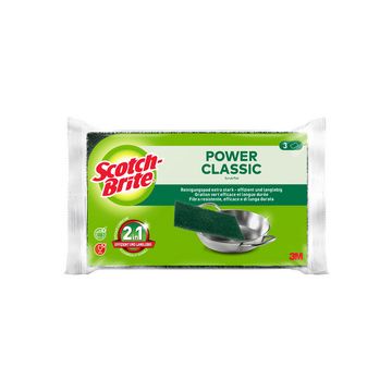 Scotch-Brite Tampon à récurer Classic, pack de 3, vert