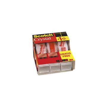 Scotch Ruban adhésif Crystal Clear 600, pack Caddy