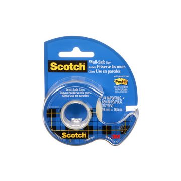 Scotch Ruban adhésif "Wall-Safe", sur dévidoir,19mm x 16,5 m