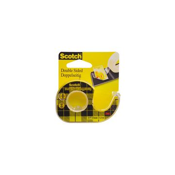 Scotch Ruban adhésif double face 665, 12 mm x 6,3 m