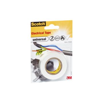 Scotch Ruban isolant universel, 15 mm x 10 m, blanc