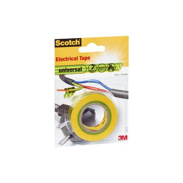 Scotch Ruban isolant universel, 15 mm x 10 m, jaune / vert