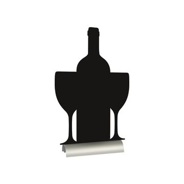 Securit Ardoise de table SILHOUETTE "Vin"