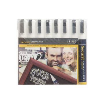 Securit Feutre-craie ORIGINAL MEDIUM, étui de 8, couleurs