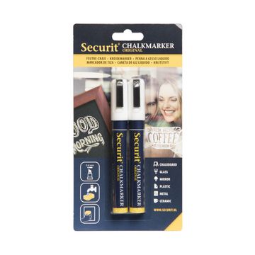 Securit Feutre-craie ORIGINAL MEDIUM, set de 2