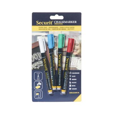 Securit Feutre-craie ORIGINAL SMALL, kit de 4