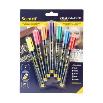 Securit Feutre-craie ORIGINAL SMALL, set de 7