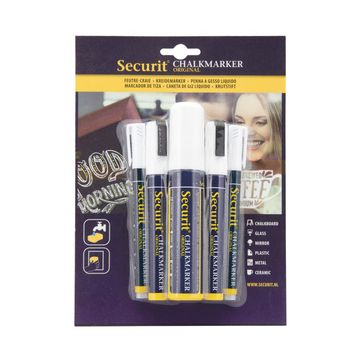 Securit Feutre-craie ORIGINAL, set assorti, blanc