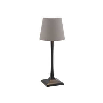Securit Lampe de table LED rechargeable MILAN, noir/taupe