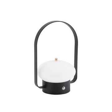 Securit Lampe de table à LED rechargeable BARCELONA, noir