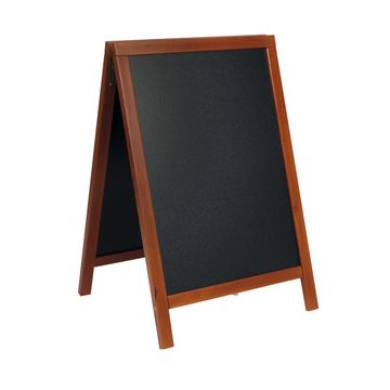 Securit Panneau trottoir DELUXE, avec tableau noir, acajou