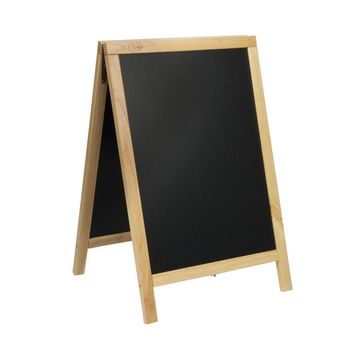 Securit Panneau trottoir DELUXE, avec tableau noir, hêtre