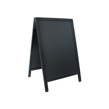 Securit Panneau trottoir WOODY, avec tableau noir, noir