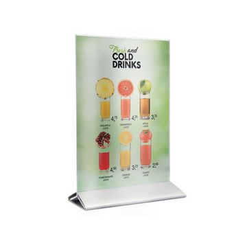 Securit Porte-visuel POSTER FRAMES, A6, socle métal