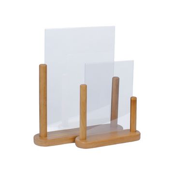 Securit Porte-visuel TABLE, acrylique, A4, teck