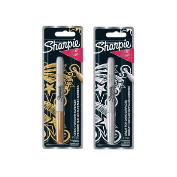 Sharpie Marqueur permanent métallisé, en blister, or