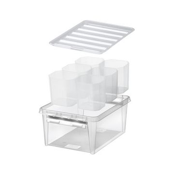 SmartStore Boîte de rangement CLASSIC 14 L + inserts, blanc