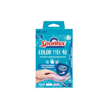 Spontex Gant en nitrile Colormix, taille: M, assorti Spontex Gant en nitrile Colormix, taille: M, assorti