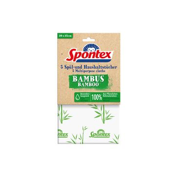 Spontex Torchon Bambus, pack de 5