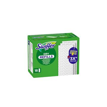Swiffer Serpillère sèche, pack de recharge de 18