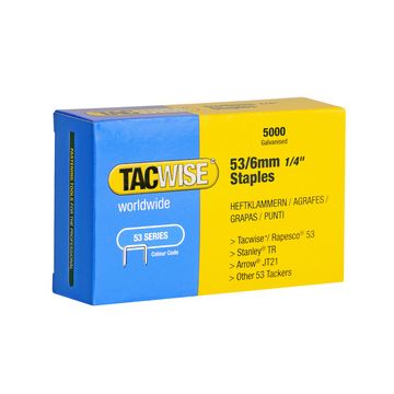TACWISE Agrafes 53/4 mm, 2000 pièces, galvanisé