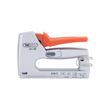 TACWISE Agrafeuse/cloueuse Z4-140 (4 en 1), argent/orange