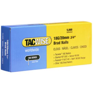 TACWISE Clous 18G/40 mm, 5.000 pièces