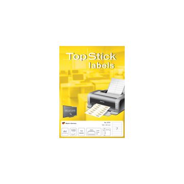 TOP STICK Etiquette pour dos de classeur, 192 x 38 mm, blanc