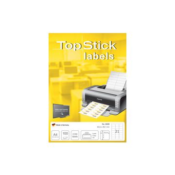 TOP STICK Etiquette universelle, 70 x 35 mm, blanc