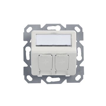 Telegärtner AMJ Boîtier encastrable, 50 x 50 mm, 2 ports x5