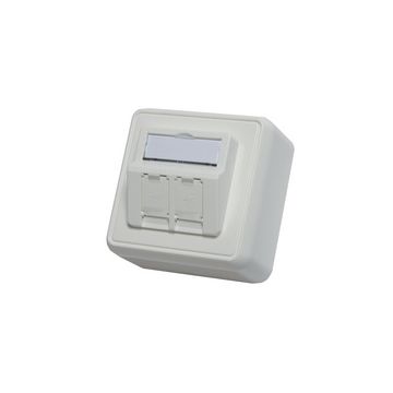 Telegärtner AMJ boîtier mural, 80 x 80 mm, blanc alpin