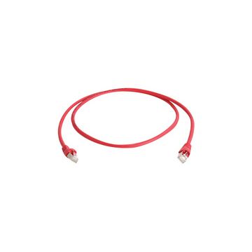 Telegärtner Câble patch, Cat.6A, S/FTP (profond),0,5 m,rouge