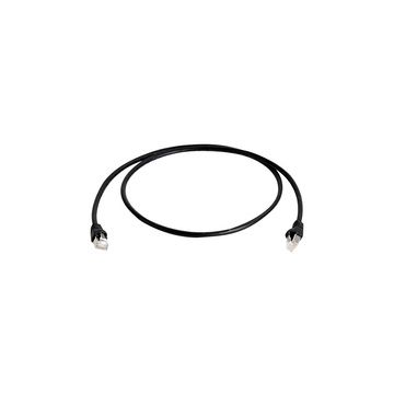 Telegärtner Câble patch, Cat.6A, (profond), S/FTP,0,5 m,noir
