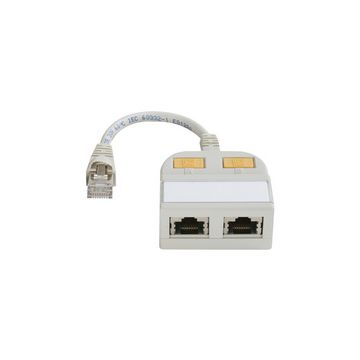 Telegärtner adaptateur T avec câble de raccordement cat.5e,