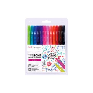 Tombow Feutre double pointe "TwinTone" Bright Colours