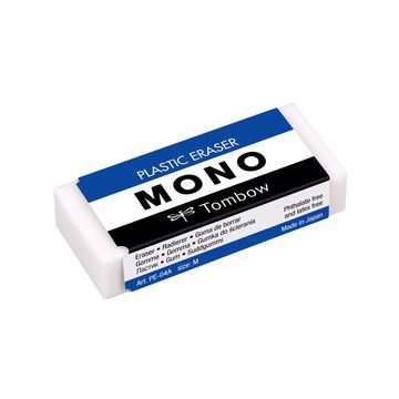 Tombow Gomme en plastique "MONO M", blanc