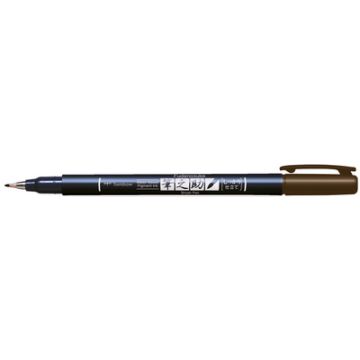 Tombow Stylo de calligraphie Fudenosuke, brun Tombow Stylo de calligraphie Fudenosuke, brun
